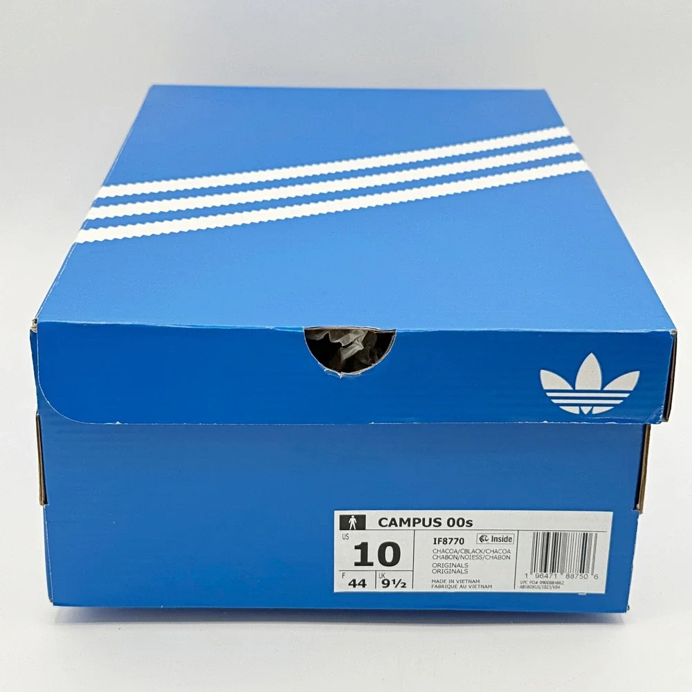 Adidas Campus 00s Size 10 Mens Charcoal/Black Suede IF8770, NEW
